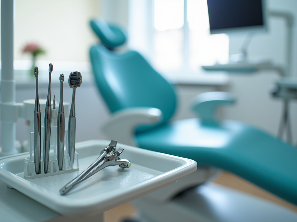 Modern dental clinic equipment and patient chair